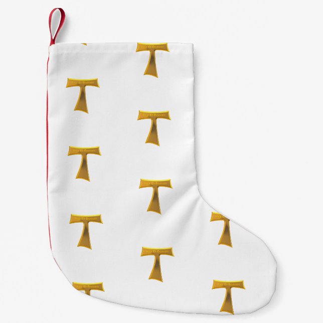 Petite Chaussette De Noël Franciscan Tau (Devant)