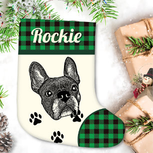 Petite Chaussette De Noël French Bulldog Personnalisé