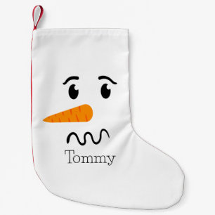 Petite Chaussette De Noël Frosty, le Snowman, face confuse