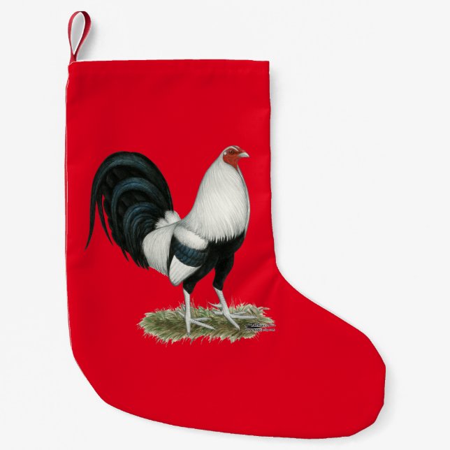 Petite Chaussette De Noël Gamecock argenté (Devant)