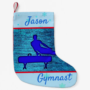 Petite Chaussette De Noël Garçons Gymnastique Pommel Horse Custom Gymnaste C