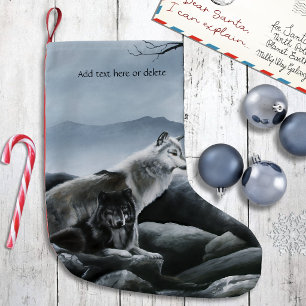 Petite Chaussette De Noël Gardiens Loups Mystiques du Château Fantastique