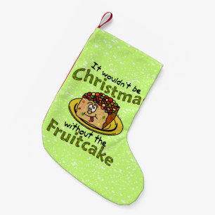 Petite Chaussette De Noël Gâteau de fruits secs drôle de bande dessinée d