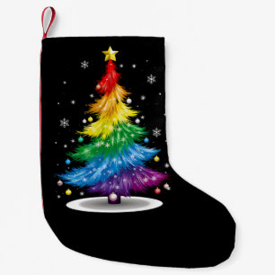 Petite Chaussette De Noël Gay LGBT Fierté Arc-en-ciel Arbre de Noël Joyeux N