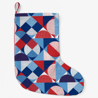 Petite Chaussette De Noël Géométrie marine : motif sans soudure d'été.