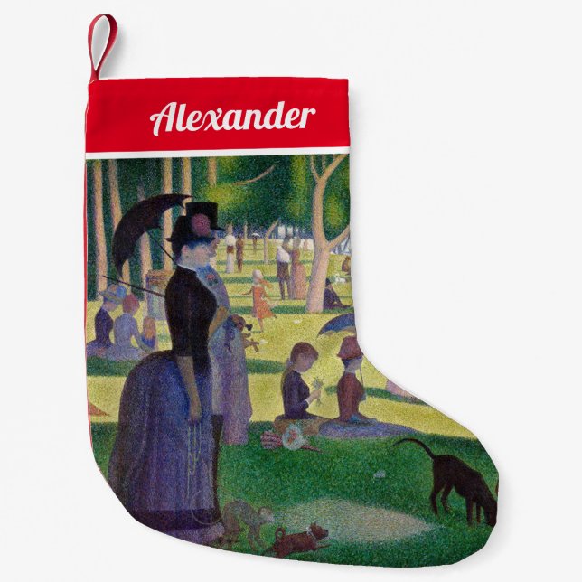 Petite Chaussette De Noël Georges Seurat - Un dimanche sur La Grande Jatte (Devant)