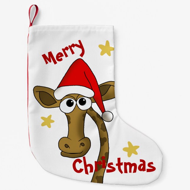 Petite Chaussette De Noël Girafe de Christmas (Devant)