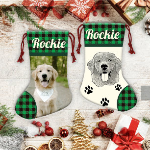 Petite Chaussette De Noël Golden Retriever Chien Personnalisé