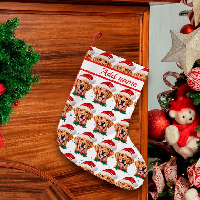 Petite Chaussette De Noël Golden Retriever Chien race Noël (Créateur téléchargé)