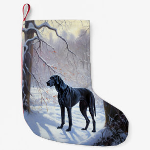 Petite Chaussette De Noël Grand Danois Laissez Tomber la Neige Noël