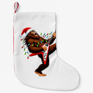 Petite Chaussette De Noël Guitare électrique Bigfoot Sasquatch Noël 2026