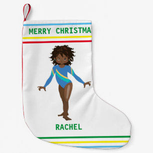 PETITE CHAUSSETTE DE NOËL GYMNASTICS NOËL STOCKAGE POUR LES FILLES.