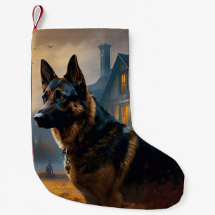 Petite Chaussette De Noël Halloween berger allemand effroi