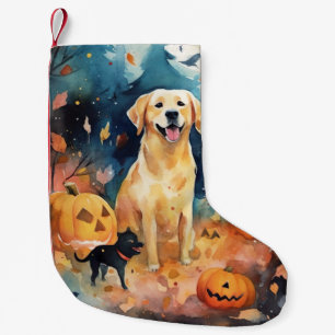 Petite Chaussette De Noël Halloween Lappund Finlandais Avec Peur Citrouille