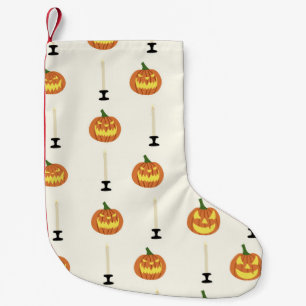 Petite Chaussette De Noël Halloween sans couture motif avec citrouilles et b