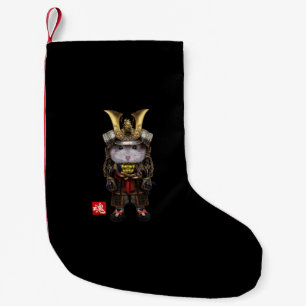 Petite Chaussette De Noël Hamster nain gris en japonais complet Samurai