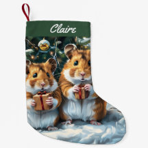 Hamsters avec cadeaux Noël