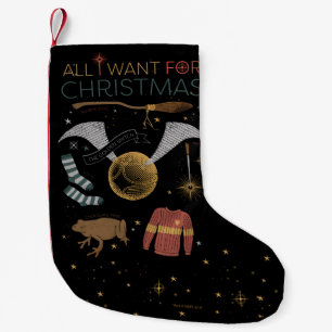 Petite Chaussette De Noël HARRY POTTER™ Tout ce que je veux pour Noël