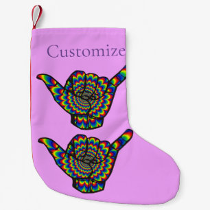 Petite Chaussette De Noël Hawaiian Shaka Psychedelic Thunder_Cove