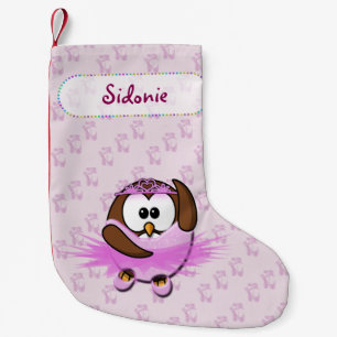 Petite Chaussette De Noël hibou de ballerine