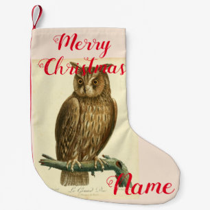 Petite Chaussette De Noël Hibou de la Grande Corne Thunder_Cove