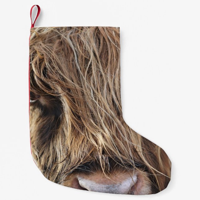 PETITE CHAUSSETTE DE NOËL HIGHLAND CHÂTEAU VACHE FACE (Devant)