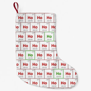 Petite Chaussette De Noël "Ho Ho Ho" Jours fériés Chimie de table périodique