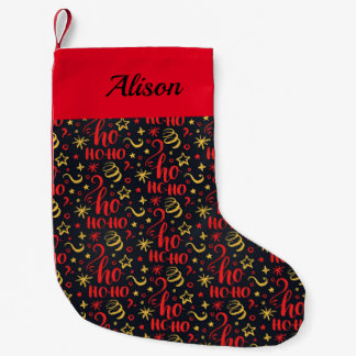 Petite Chaussette De Noël Ho Ho Ho Motif Nom personnalisé