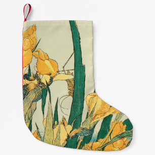 Petite Chaussette De Noël Hokusai grasshopper et iris Japon