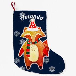Petite Chaussette De Noël Holiday Raccoon