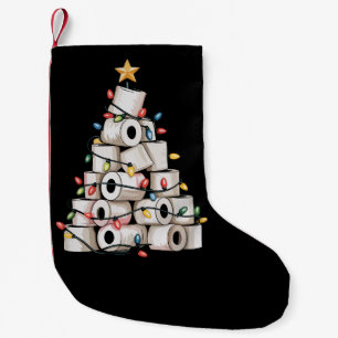 Petite Chaussette De Noël Humour de Noël Salle de Bain Papier Toilette Arbre