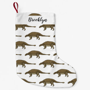 Petite Chaussette De Noël Illustration d'Ankylosaurus