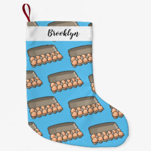 Petite Chaussette De Noël Illustration de carton d'oeufs