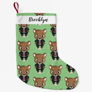 Petite Chaussette De Noël Illustration de dessin animé de rat mignon