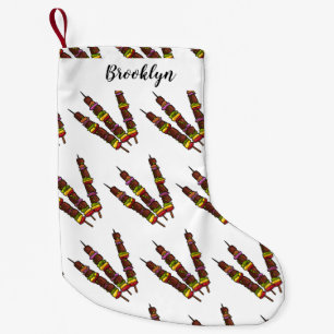 Petite Chaussette De Noël Illustration de dessin animé Kebab ou kabob