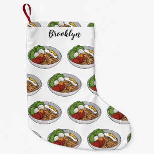 Petite Chaussette De Noël Illustration de dessin sur les nouilles