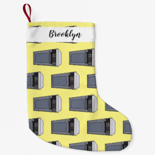 Petite Chaussette De Noël Illustration de dessin sur micro-ondes