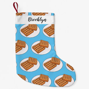 Petite Chaussette De Noël Illustration de gaufre
