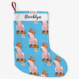 Petite Chaussette De Noël Illustration de la caricature de l'oiseau de cobay
