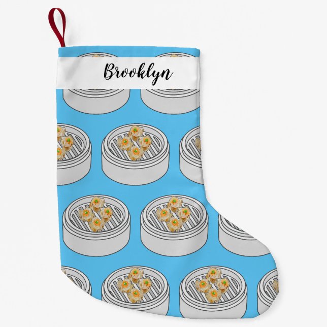 Petite Chaussette De Noël Illustration de Shumai dim sum (Devant)