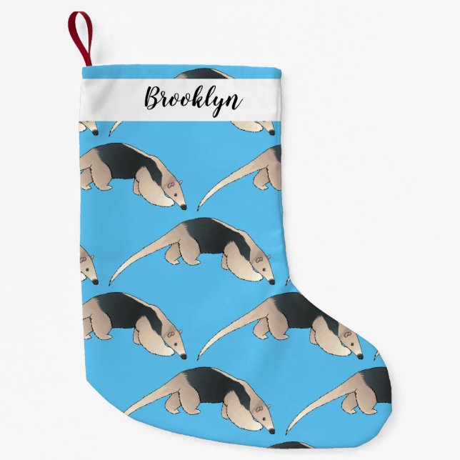 Petite Chaussette De Noël Illustration de Tamandua (Devant)