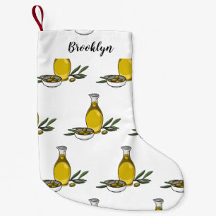 Petite Chaussette De Noël Illustration d'huile d'olive