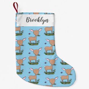 Petite Chaussette De Noël Illustration d'une jolie dessin de cerf de bébé he