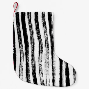 Petite Chaussette De Noël Impression Zebra