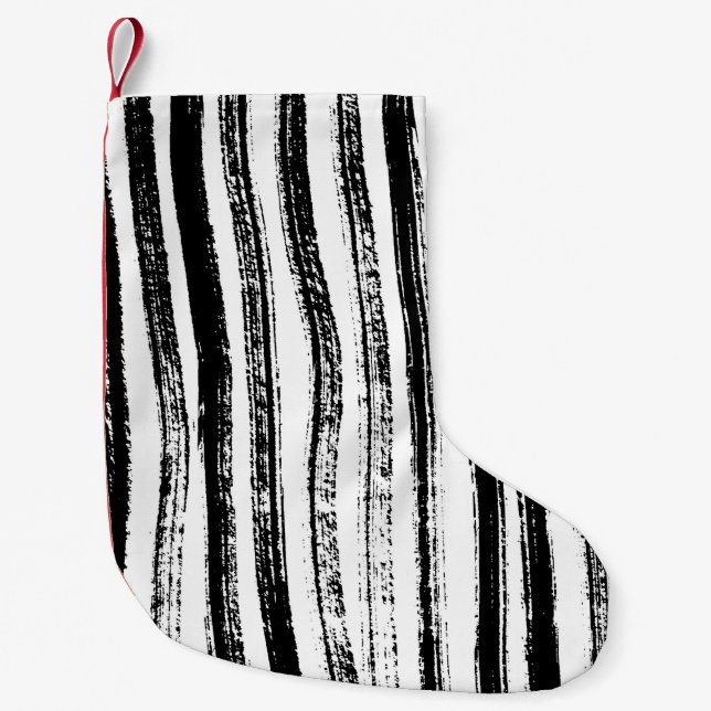 Petite Chaussette De Noël Impression Zebra (Devant)