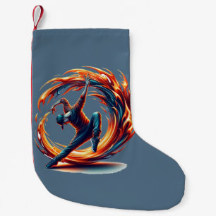 Petite Chaussette De Noël Incendie De Rue Avec Énergie Urbaine