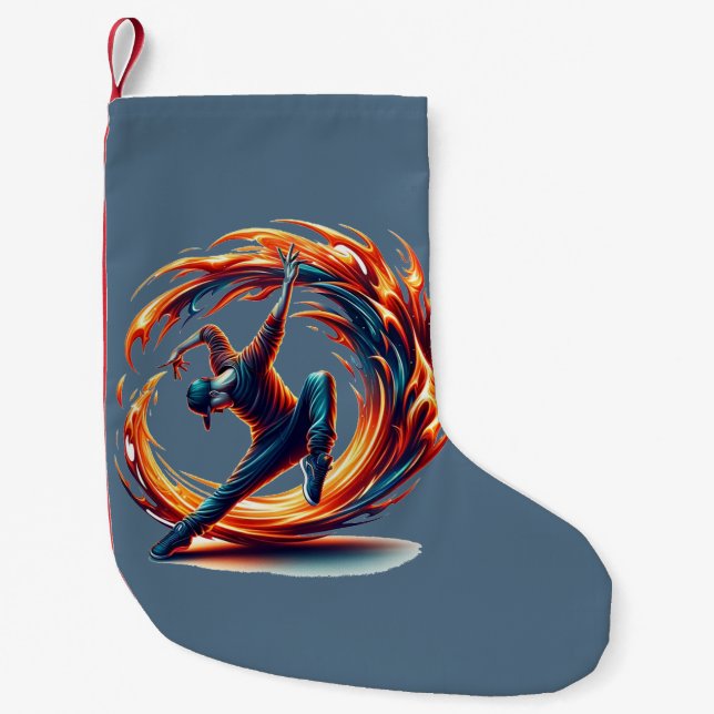 Petite Chaussette De Noël Incendie De Rue Avec Énergie Urbaine (Devant)
