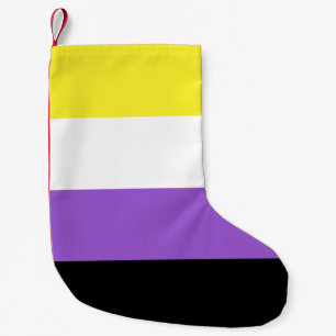 Petite Chaussette De Noël Indicateur de fierté non binaire