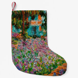 Petite Chaussette De Noël Irises Monet Garden Fleurs Giverny