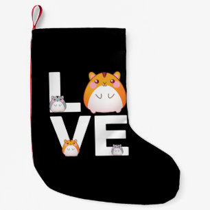 Petite Chaussette De Noël J'Aime Mon Hamster